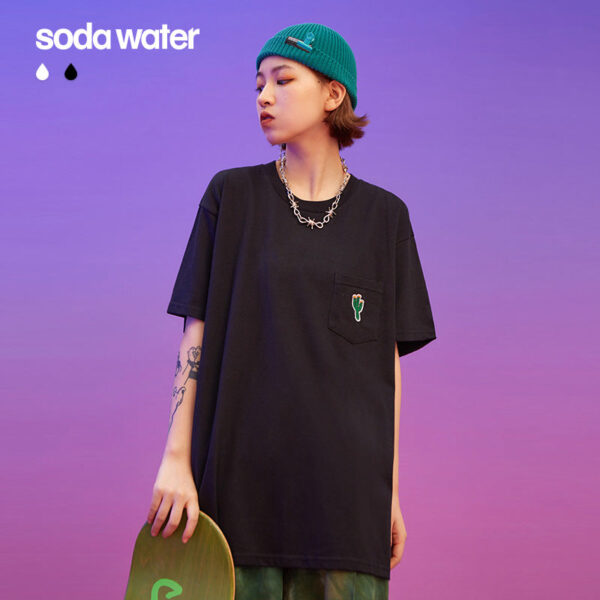 "Cactus" Patched T-shirt
