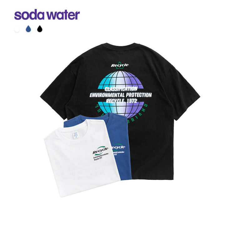 "Recycle Environmental Protection" Printed T-shirt