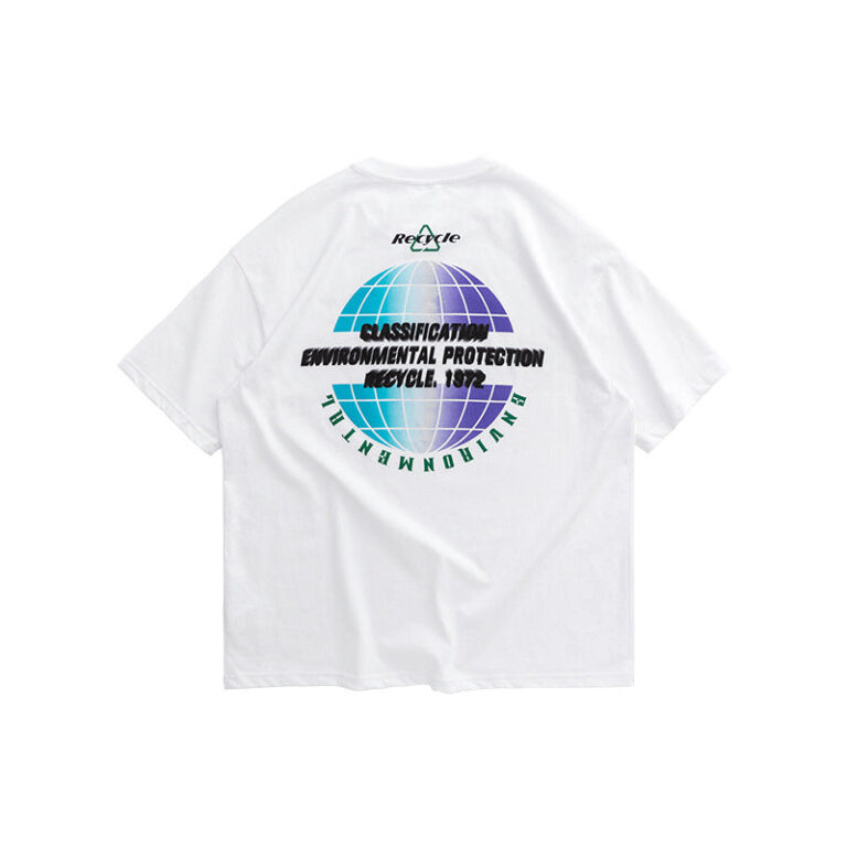 "Recycle Environmental Protection" Printed T-shirt