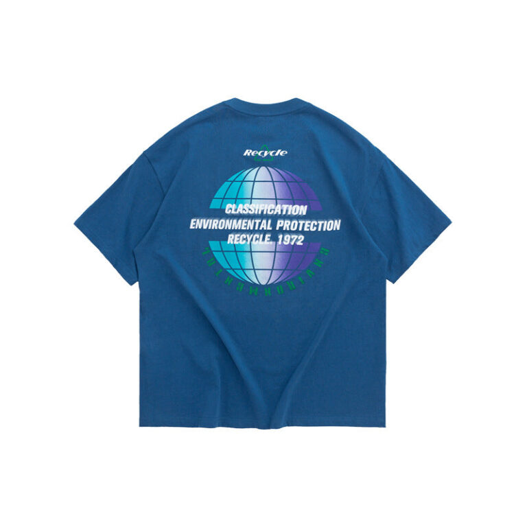 "Recycle Environmental Protection" Printed T-shirt
