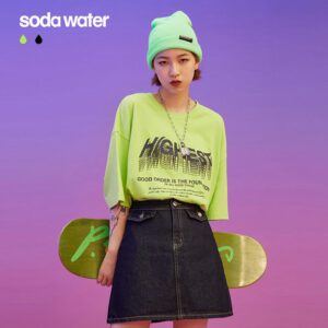 "HIGHEST WELLORDERED" Rhinestoned Reflective T-shirt