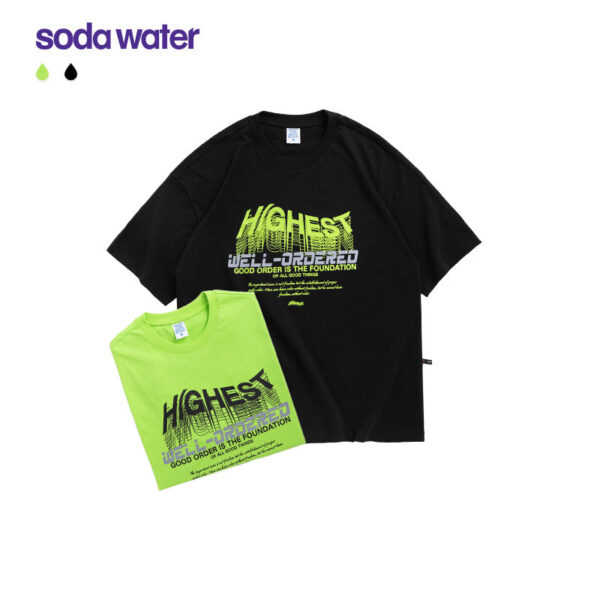 "HIGHEST WELLORDERED" Rhinestoned Reflective T-shirt