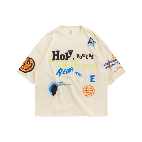 "Holy. Powers" Printing T-shirt