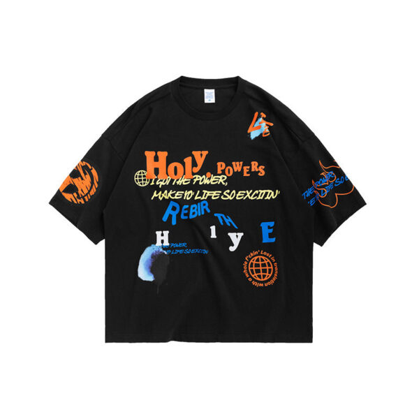 "Holy. Powers" Printing T-shirt