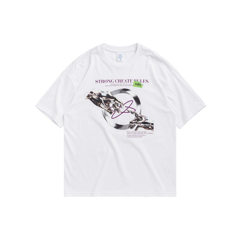 "Strong Create Rules" Printed T-shirt