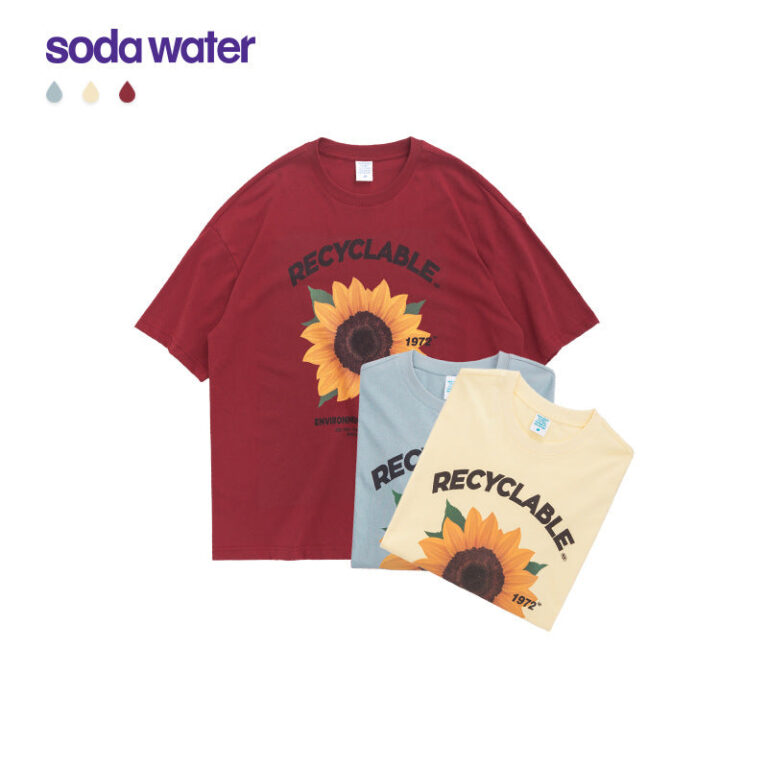 "RECYLE" Sunflower 1972 Printed T-shirt
