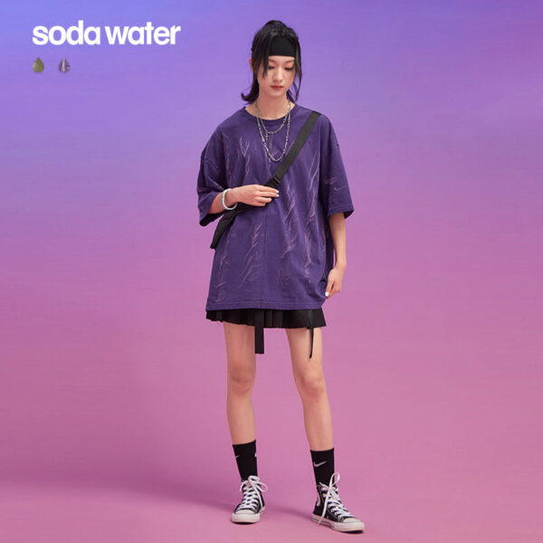 "HAND POUR" Dye Oversized T-shirt