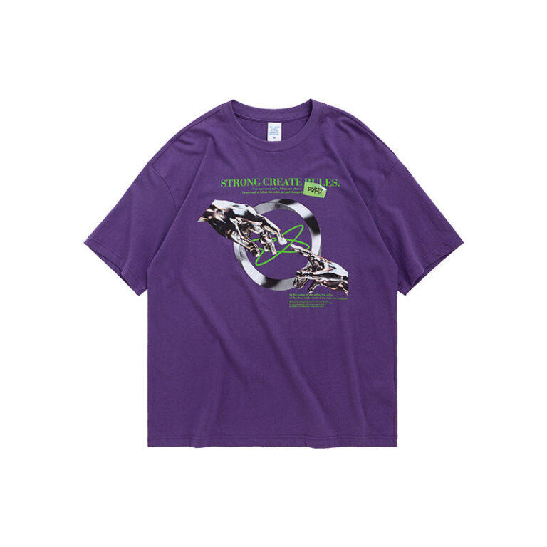 "Strong Create Rules" Printed T-shirt