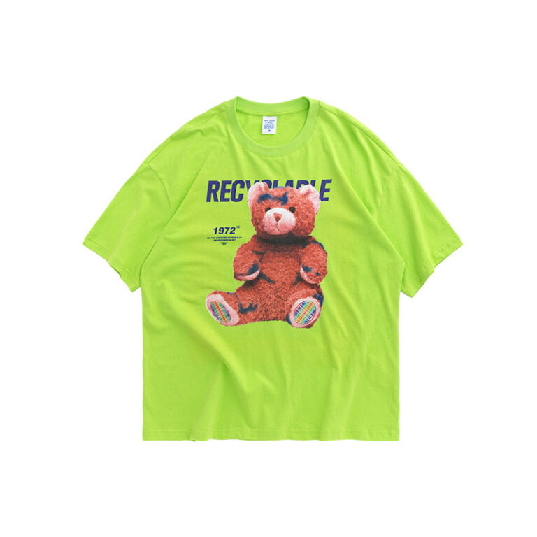 "Recyclable" Teddy Bear Printed T-Shirt