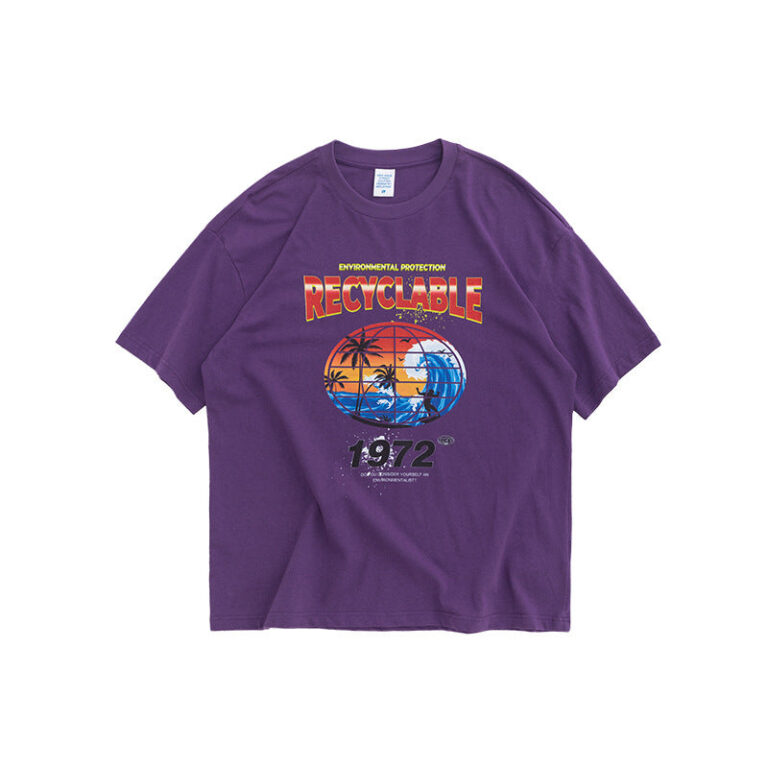 "Recyclable" Surfing Printed T-Shirt