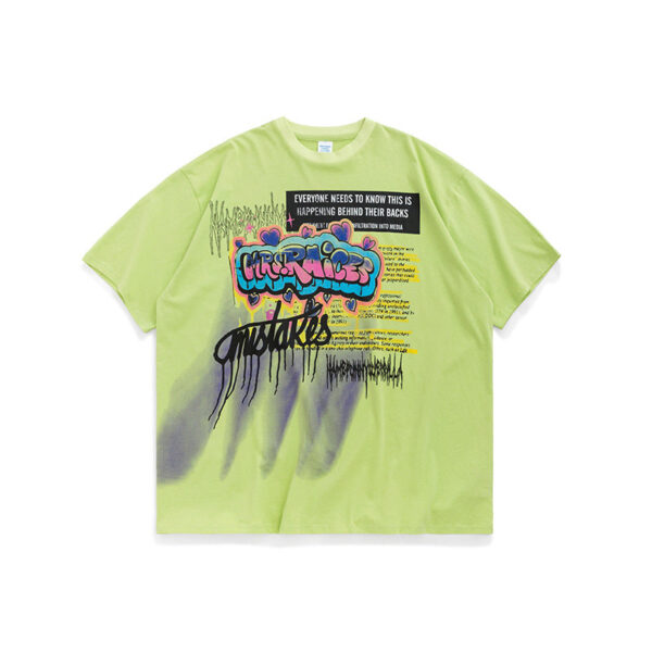 "MRS. RAICES" Dark Smily Face Printed T-shirt