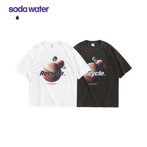 "Planet Recycle" Printed T-shirt