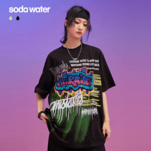 "MRS. RAICES" Dark Smily Face Printed T-shirt