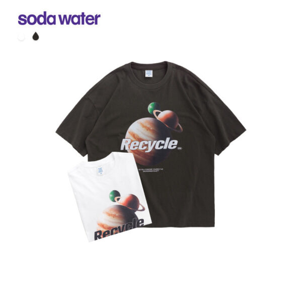 "Planet Recycle" Printed T-shirt