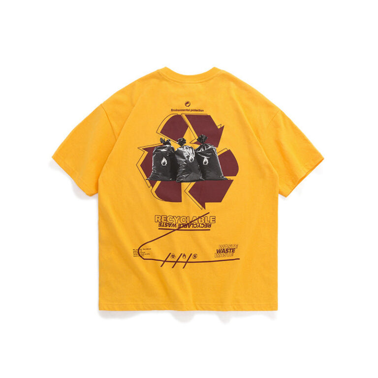 "Recyclable" Combustible Waste Printed T-shirt