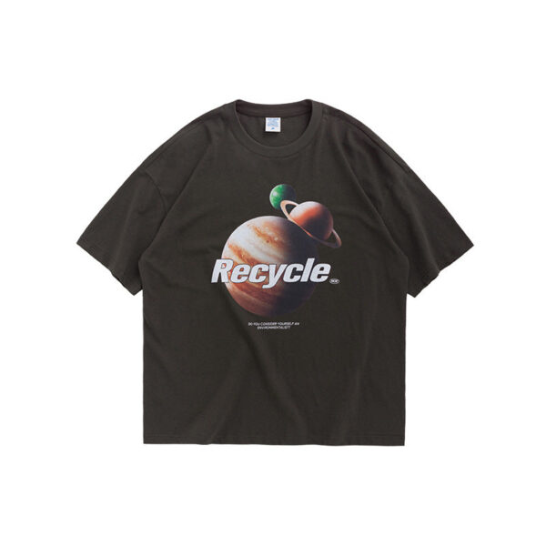 "Planet Recycle" Printed T-shirt