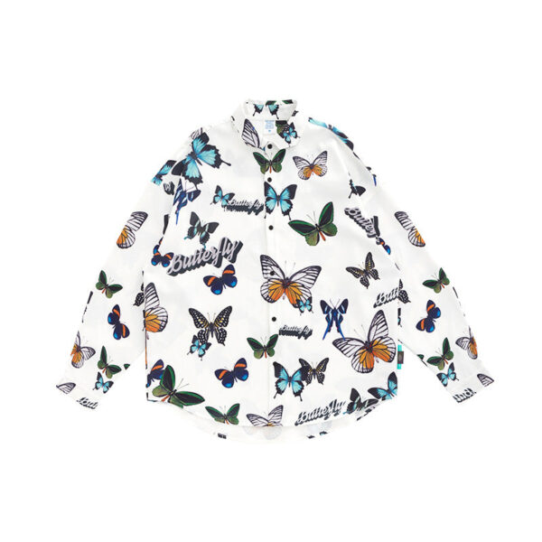 "Butterfly" Printed Oversized Shirt
