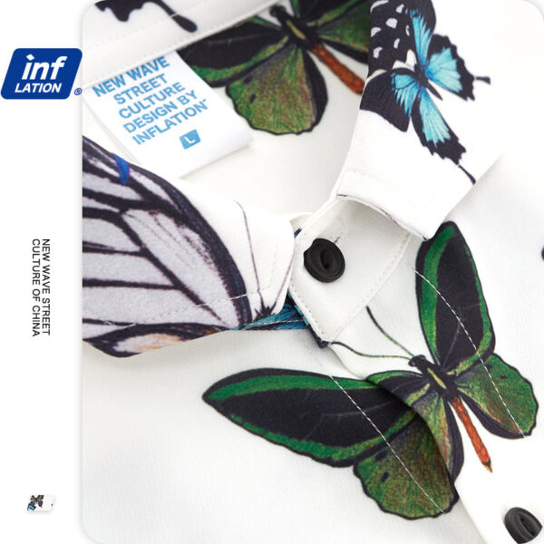 "Butterfly" Printed Oversized Shirt