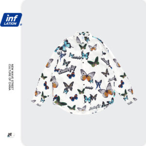 "Butterfly" Printed Oversized Shirt