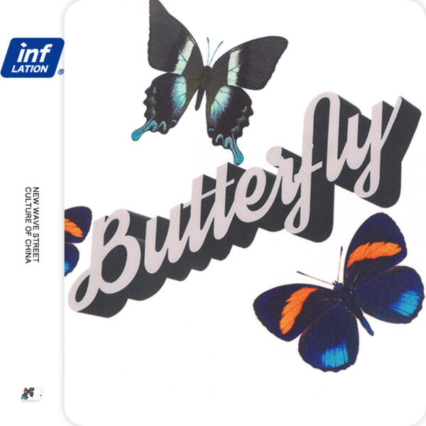 "Butterfly" Printed Oversized Shirt