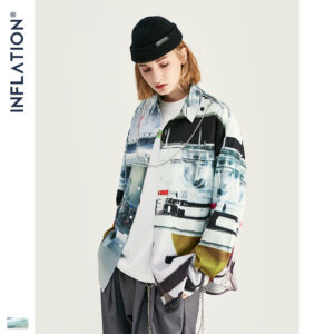 Abstract Artwork All-Over Print Full-Sleeve Shirt