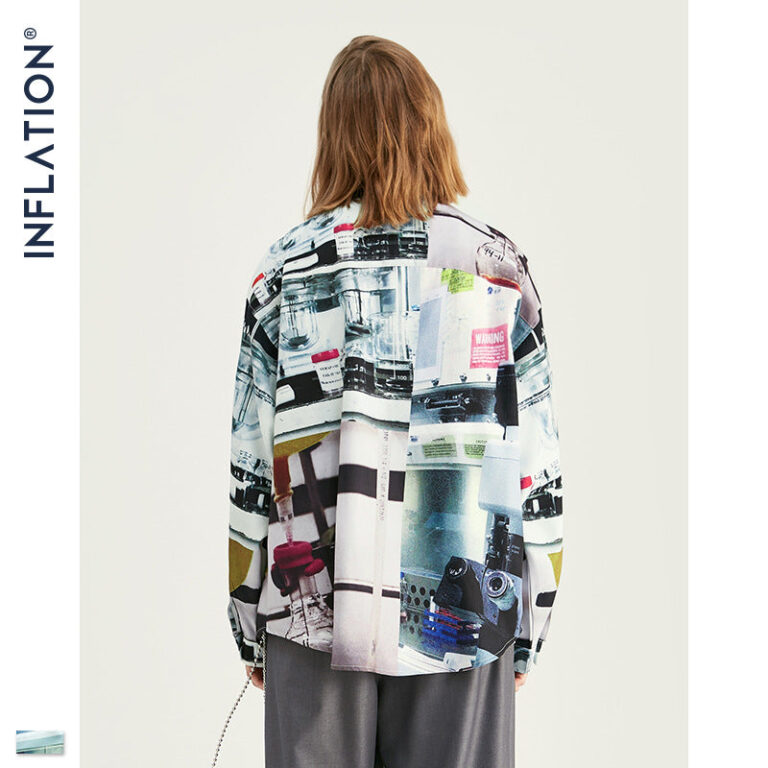 Abstract Artwork All-Over Print Full-Sleeve Shirt