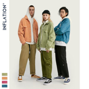 Candy Solid Color old men's Denim Jacket