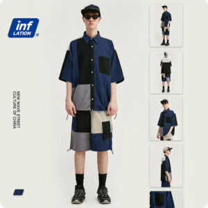 Multi Colored Patch Shirt & Shorts