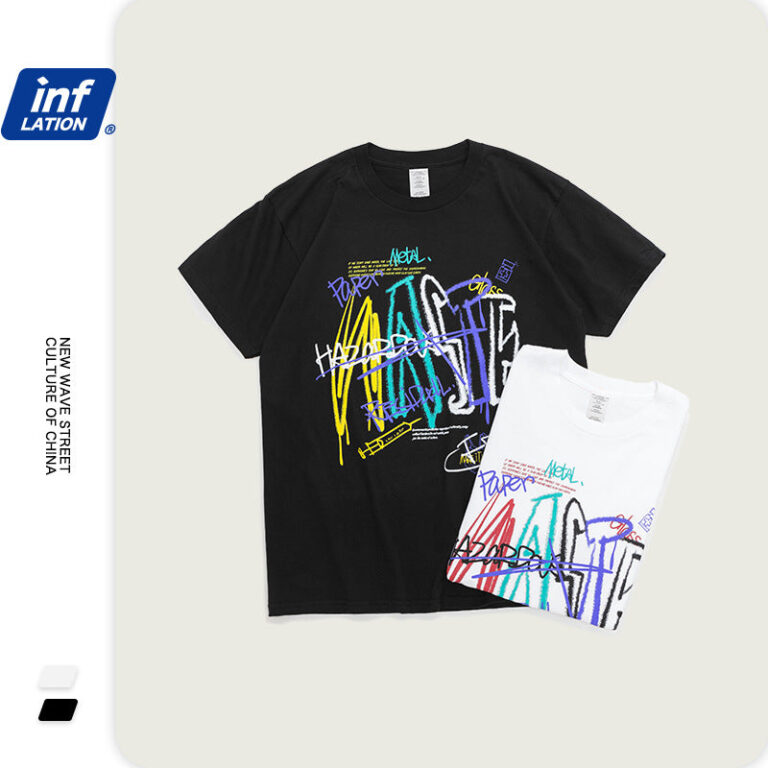 "WASTE" Printed T-shirt