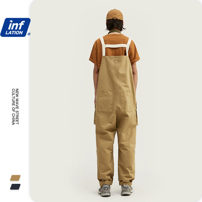 Multi-Pocket Rivited Overalls