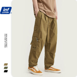 Multi-Pocket Rivited Trousers