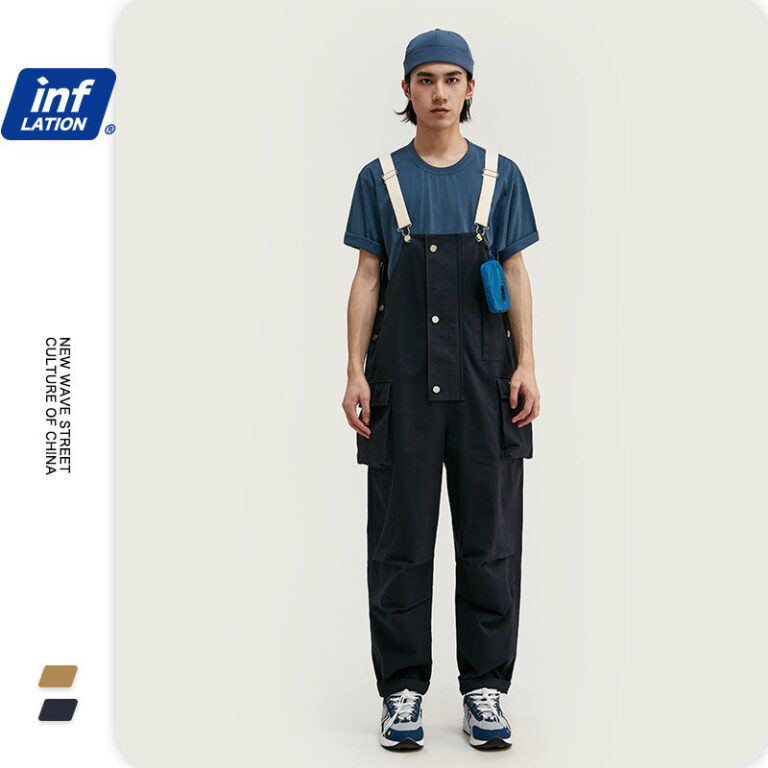 Multi-Pocket Rivited Overalls