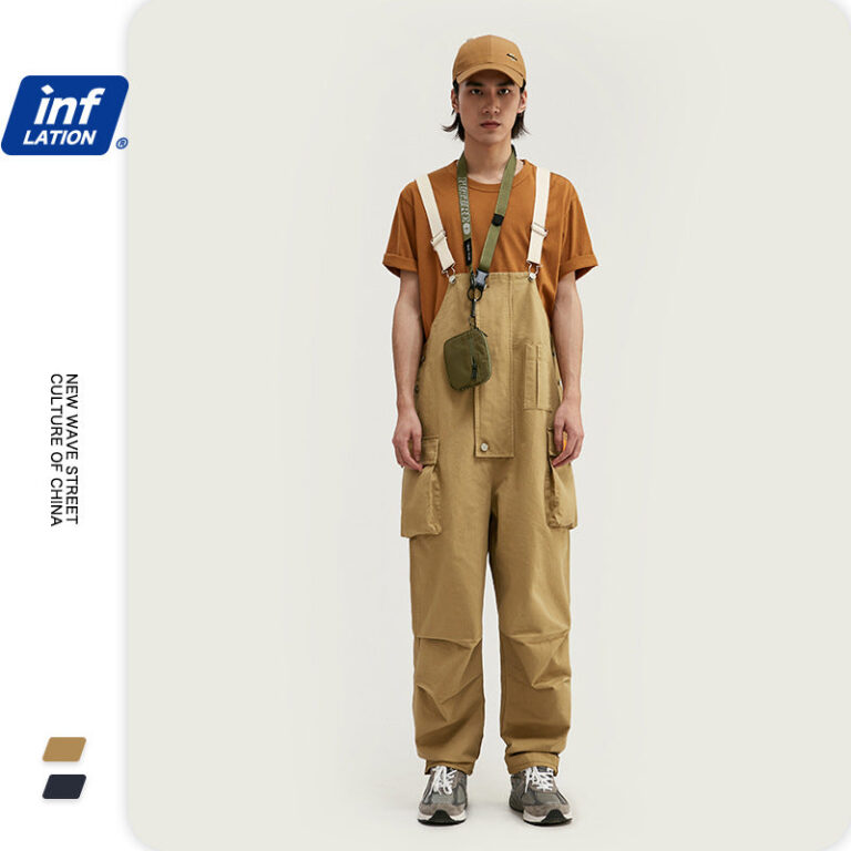Multi-Pocket Rivited Overalls