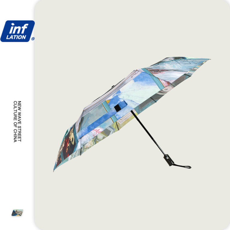 Abstract Painting Collage Umbrella