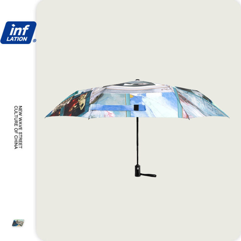 Abstract Painting Collage Umbrella