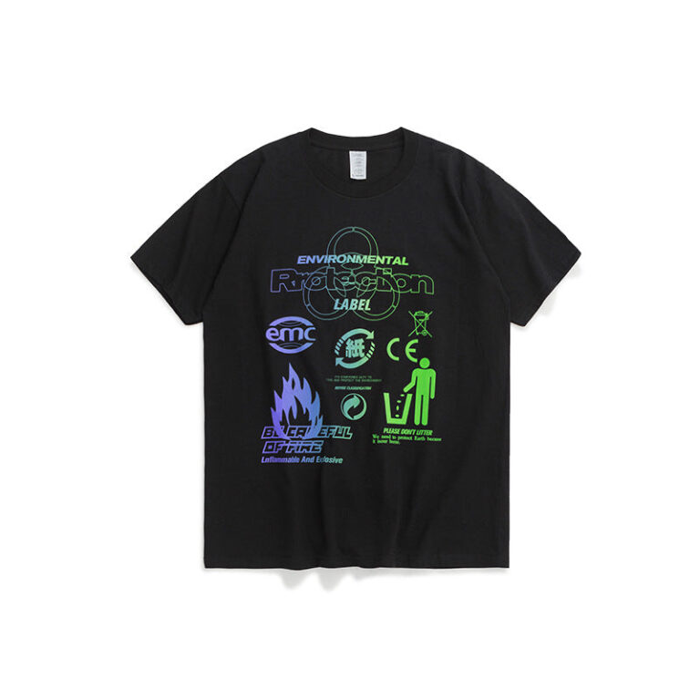 Recycle Series "Environmental Protection" Printed T-shirt