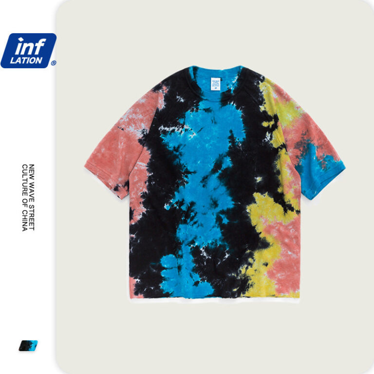 Irregular Color tie-dyed T-shirt