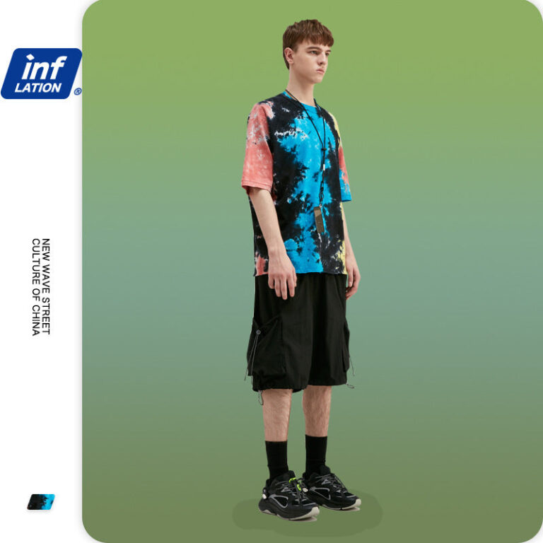 Irregular Color tie-dyed T-shirt