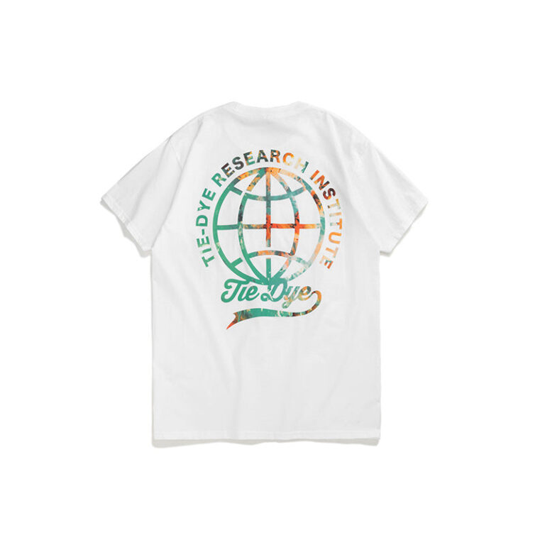 Tie Dye "RESEARCH INSTITUTE" Printed T-shirt