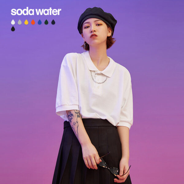 Basic Short-sleeved Polo T-shirt
