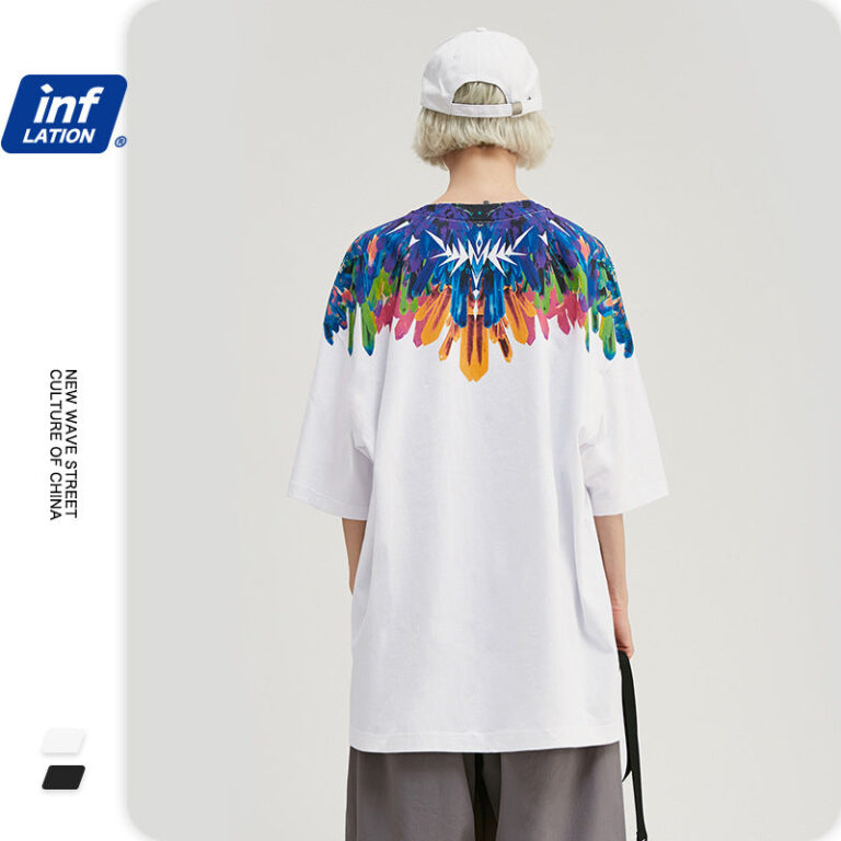 Abstract Collar Printed T-Shirt