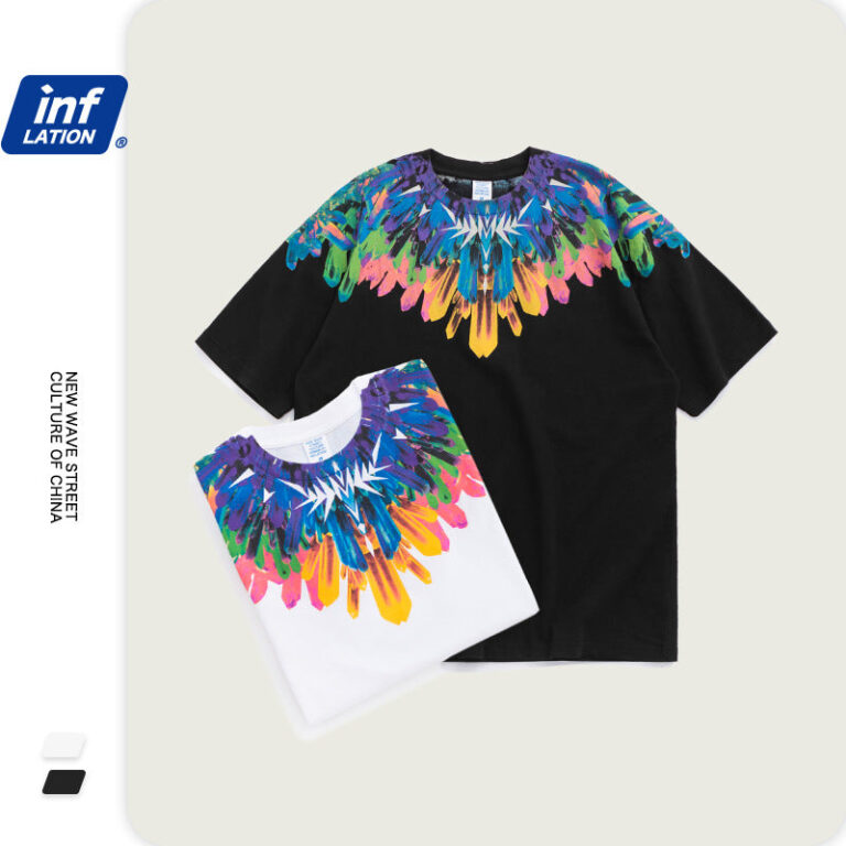 Abstract Collar Printed T-Shirt