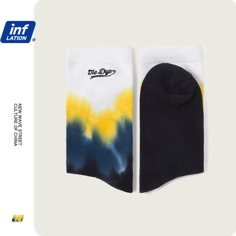 Irregular Tie-Dyed Cotton Socks