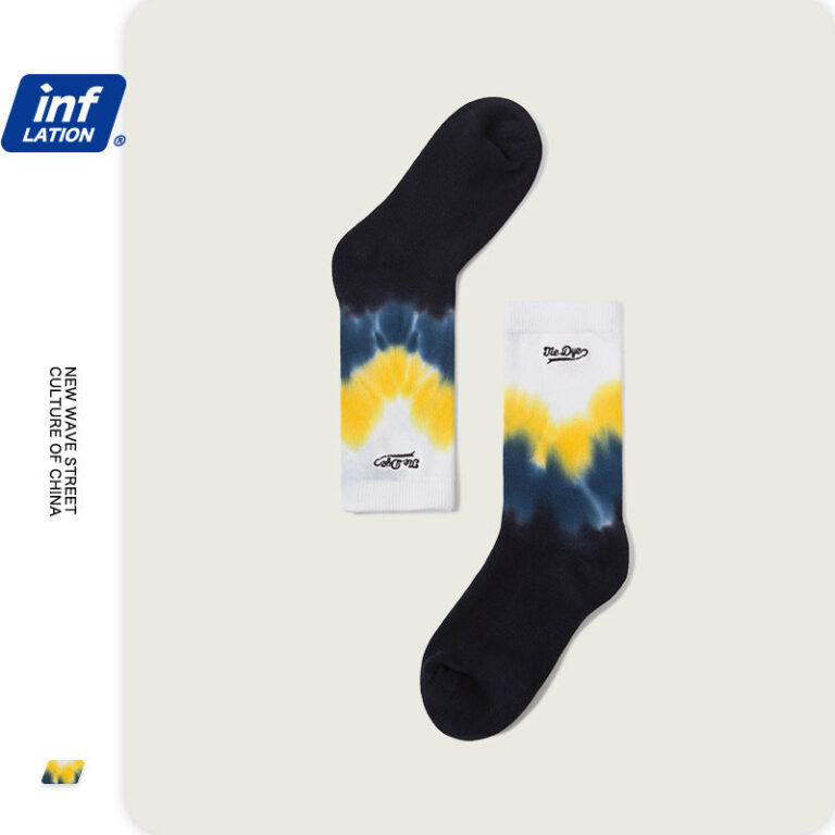Irregular Tie-Dyed Cotton Socks