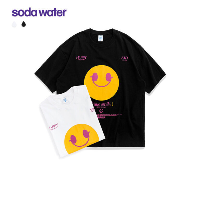 Smirk Smile "HAPPY | SAD" Printed T-shirt