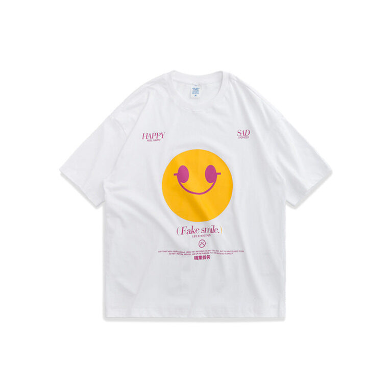 Smirk Smile "HAPPY | SAD" Printed T-shirt
