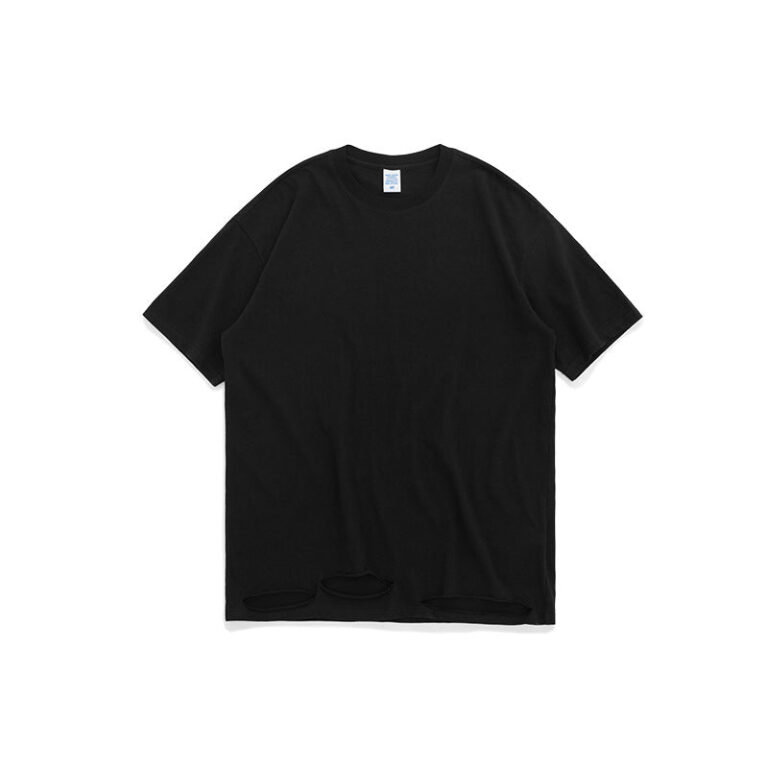 Stress Hemmed Short-sleeved T-shirt