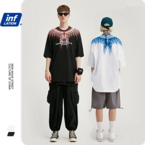 "TIME NO NOW" Printed  T-shirt