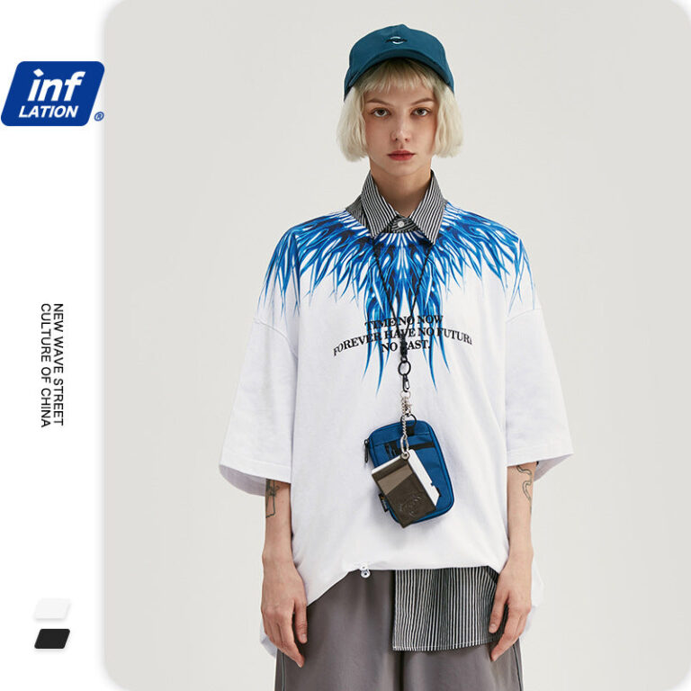 "TIME NO NOW" Printed  T-shirt