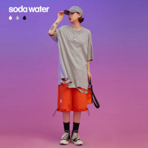 Stress Hemmed Short-sleeved T-shirt